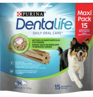 DentaLife Kauwstaaf Medium 12 - 25 kg 15 stuks