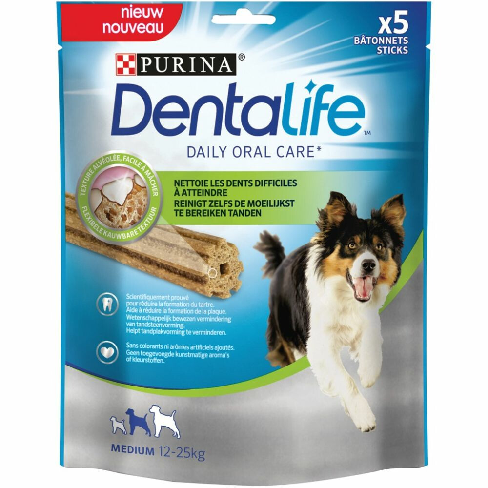 DentaLife Kauwstaaf Medium 12 - 25 kg 5 stuks