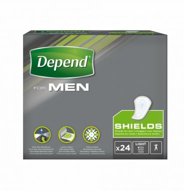 6x Depend for Men Shields 24 stuks