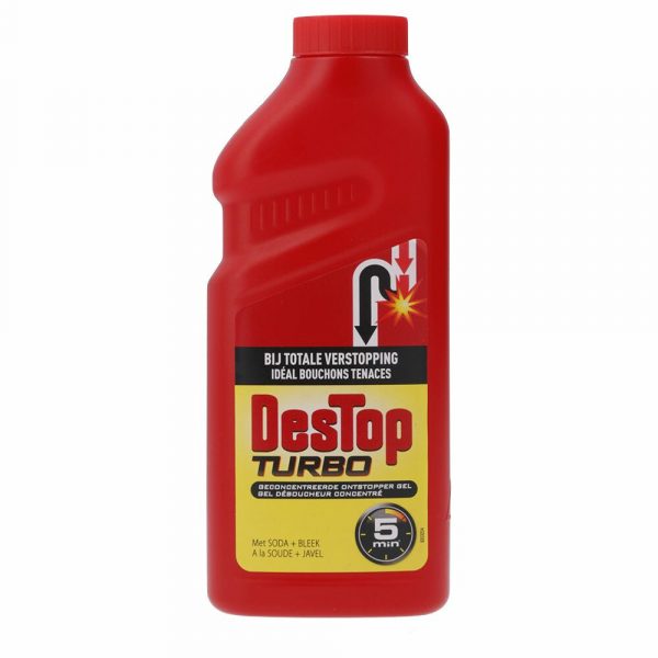 2x Destop Ontstopper Turbo Gel 500 ml