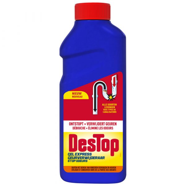 5x Destop Ontstopper Turbo Gel 500 ml