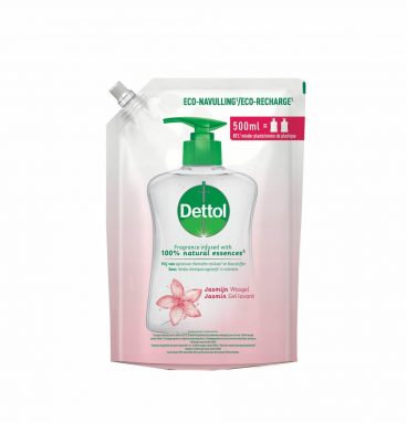 6x Dettol Handzeep Antibacterieel Navulling Jasmijn 500 ml