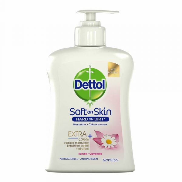 6x Dettol Handzeep Extra Care Kamille 250 ml