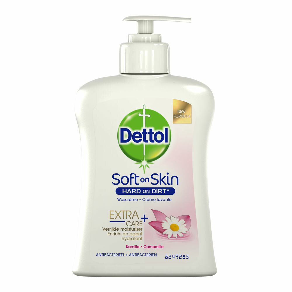 6x Dettol Handzeep Extra Care Kamille 250 ml