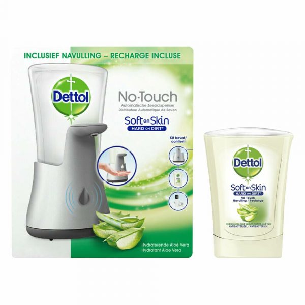 Dettol No Touch Zeepdispenser en Handzeep Navulling Pakket