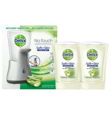 Dettol No-Touch Zeepdispenser&Handzeep Navulling Aloe Vera Pakket