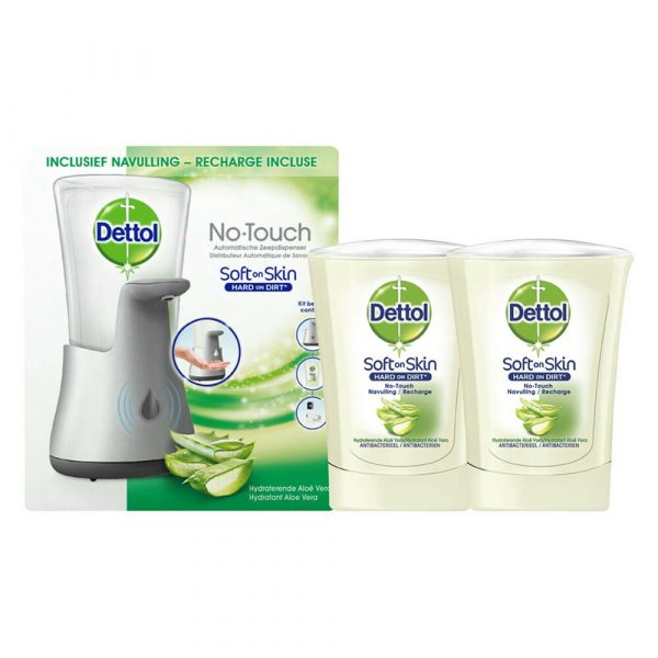 Dettol No-Touch Zeepdispenser&Handzeep Navulling Aloe Vera Pakket