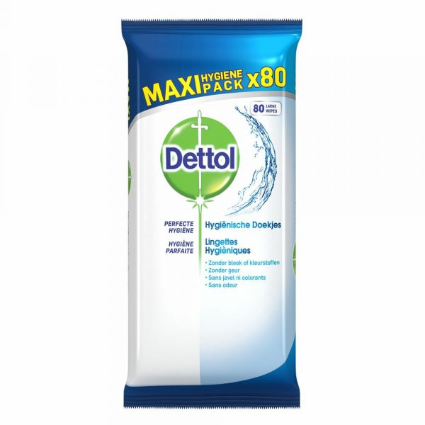 2x Dettol Reinigingsdoekjes Cleansing 80 stuks