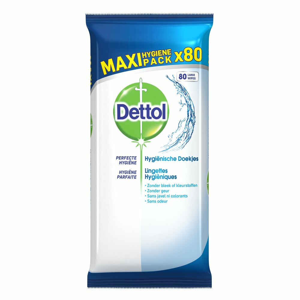 2x Dettol Reinigingsdoekjes Cleansing 80 stuks