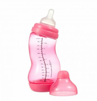 Difrax S-Fles Wide Donker Roze 310 ml