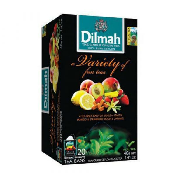 3x Dilmah Fruit Variety Thee 20 stuks