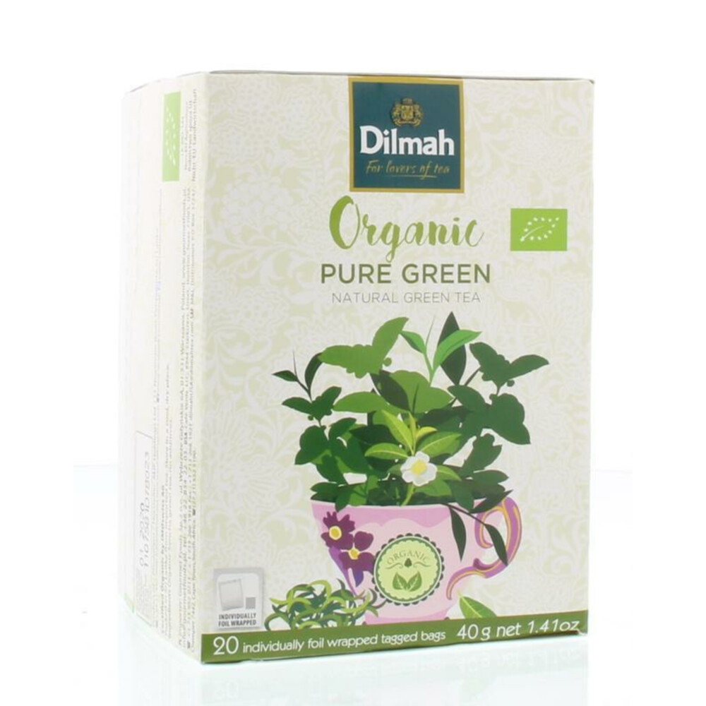 3x Dilmah Organic Groene Thee 20 stuks