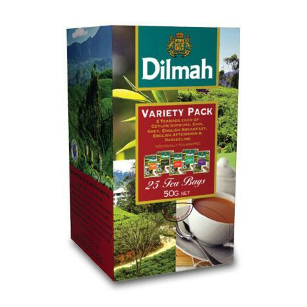 3x Dilmah Variety 25 Thee 25 stuks