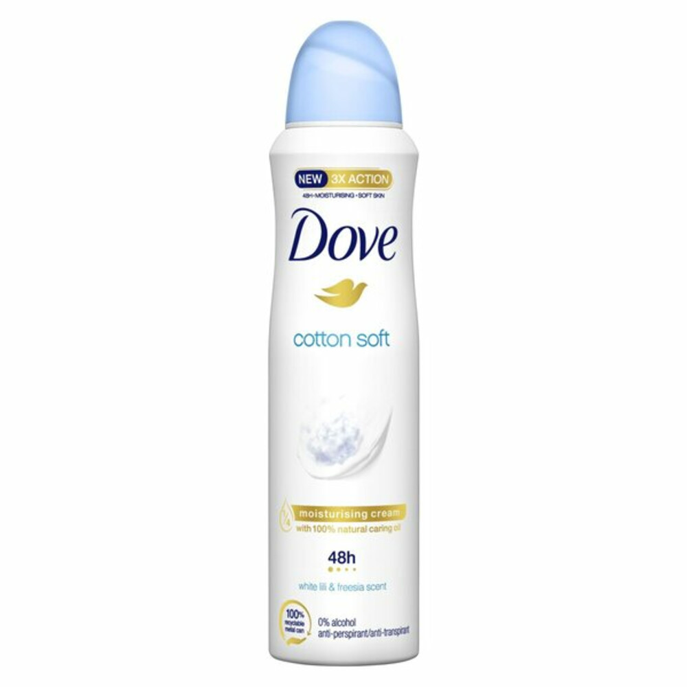 6x Dove Deodorant Spray Cotton Soft 150 ml