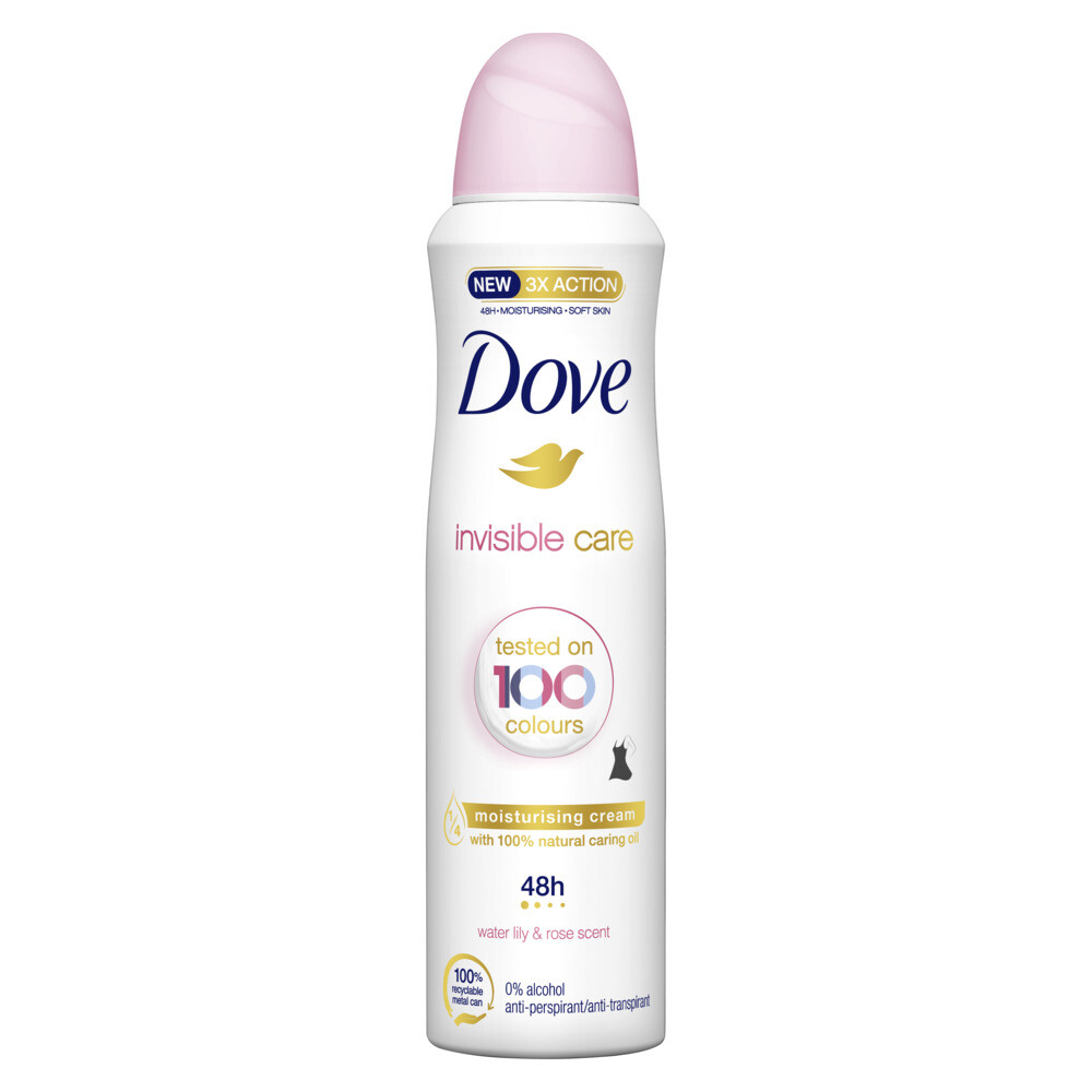 6x Dove Deodorant Spray Invisible Care Anti Transpirant 150 ml