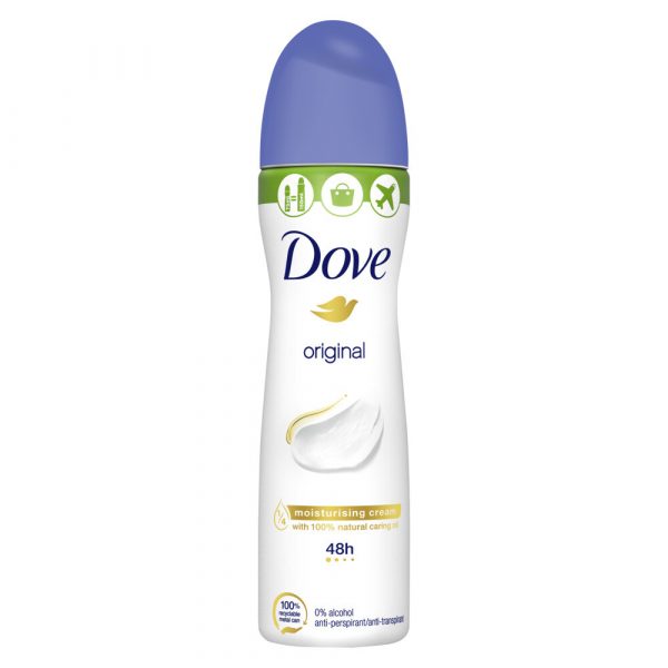 6x Dove Deodorant Spray Original Compressed 75 ml