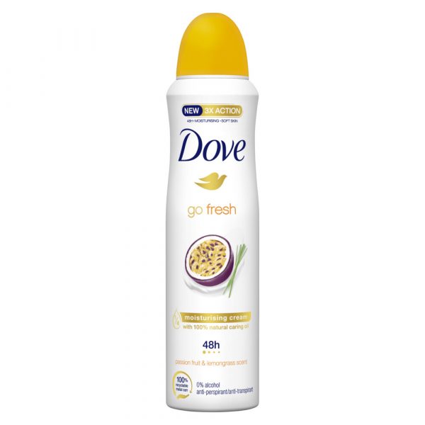 6x Dove Deodorant Spray Passievrucht&Citroengras 150 ml