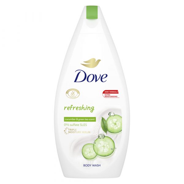 6x Dove Douchecrème Refreshing 450 ml