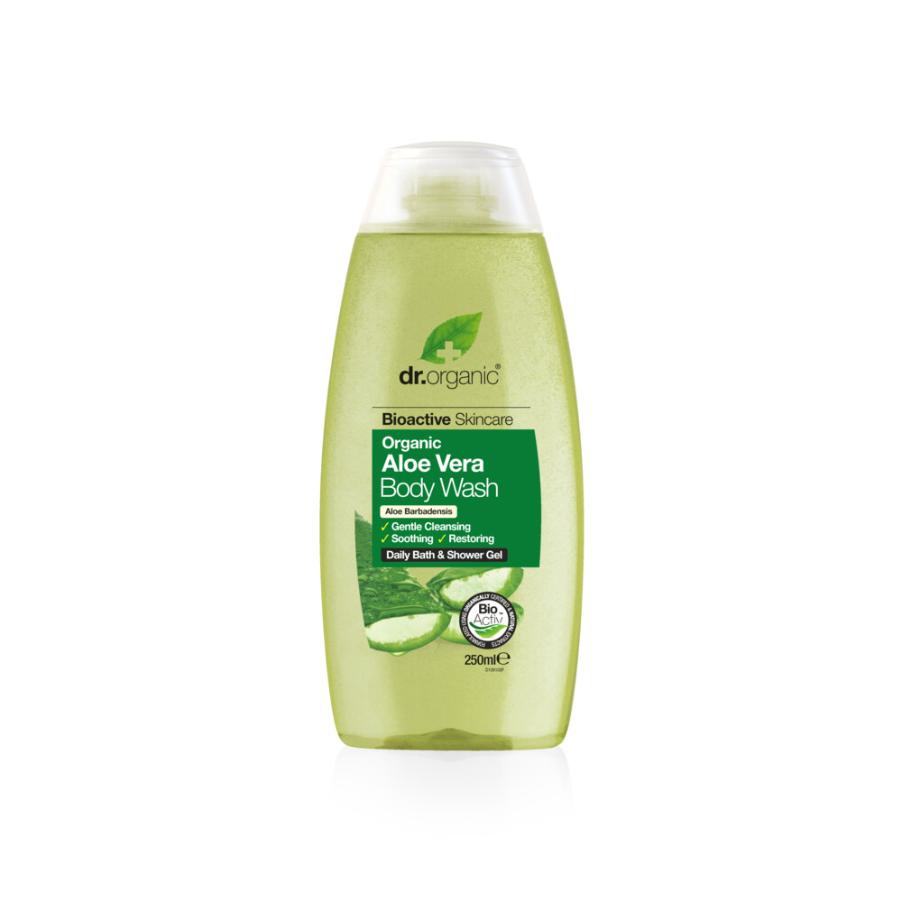 6x Dr. Organic Aloe Vera Body wash 250 ml