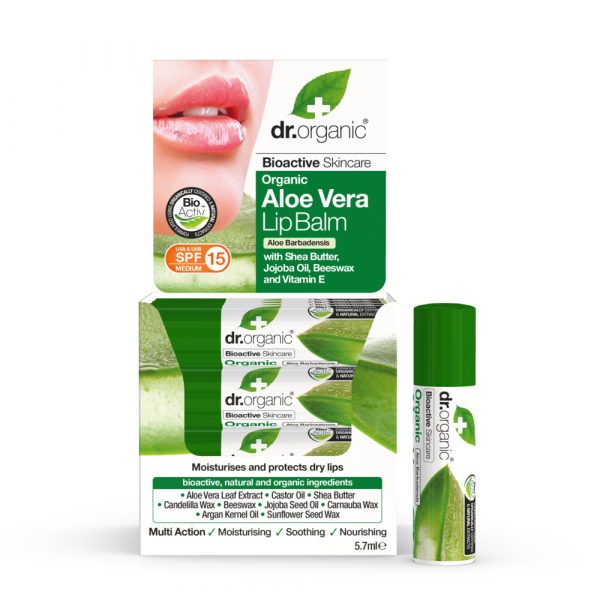 Dr. Organic Aloe Vera Lipbalsem 5.7 ml