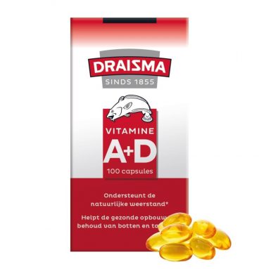 Draisma Levertraan Vitamine A&D 100 capsules