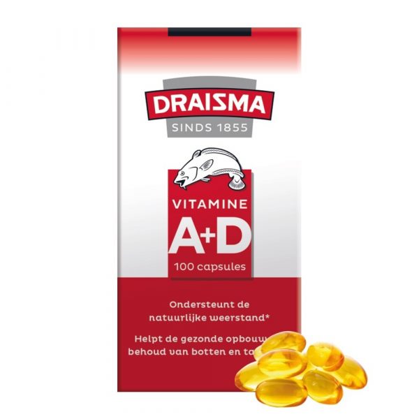 Draisma Levertraan Vitamine A&D 100 capsules