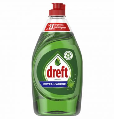 10x Dreft Extra Hygiëne Vloeibaar Afwasmiddel 430 ml