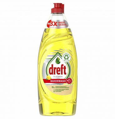 Dreft Platinum Quickwash Afwasmiddel Citroen 625 ml