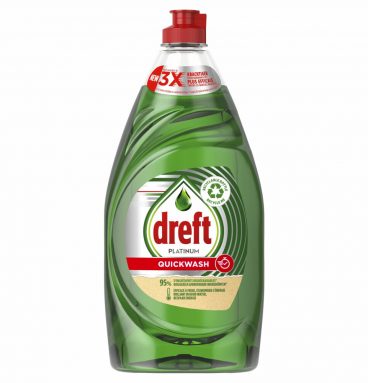 8x Dreft Platinum Quickwash Afwasmiddel Original 780 ml