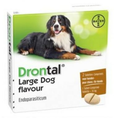 Drontal Ontworming Tabletten Hond vanaf 35 kg 2 tabletten