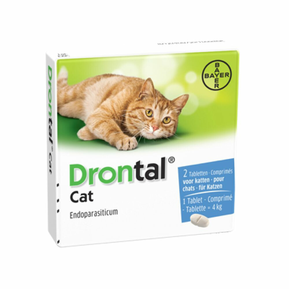 Drontal Ontworming Tabletten Kat vanaf 4kg 2 tabletten