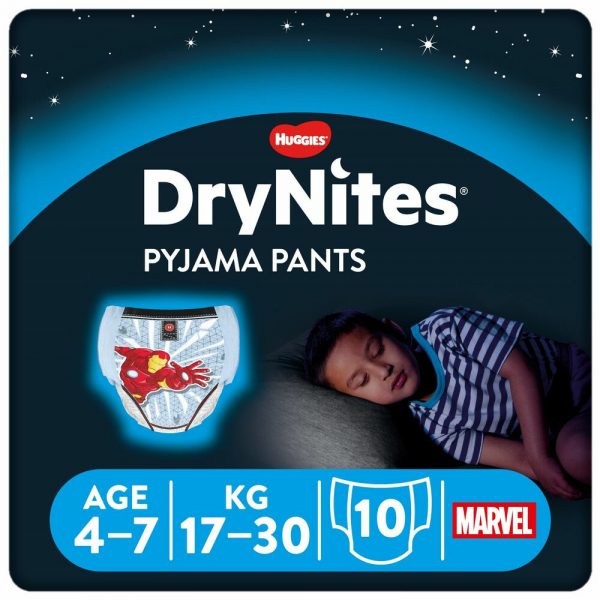 DryNites Absorberende Luierbroekjes Boy 4-7 jaar 10 stuks