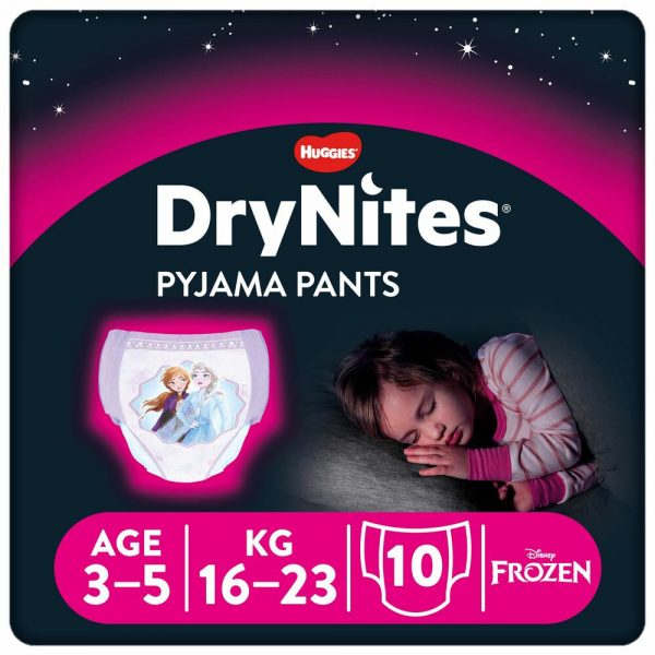 DryNites Absorberende Luierbroekjes Girl 3-5 jaar 10 stuks