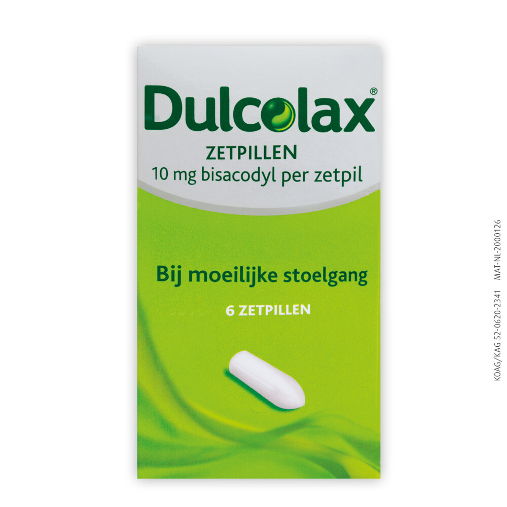 Dulcolax Moeilijke stoelgang 10 mg 6 zetpillen