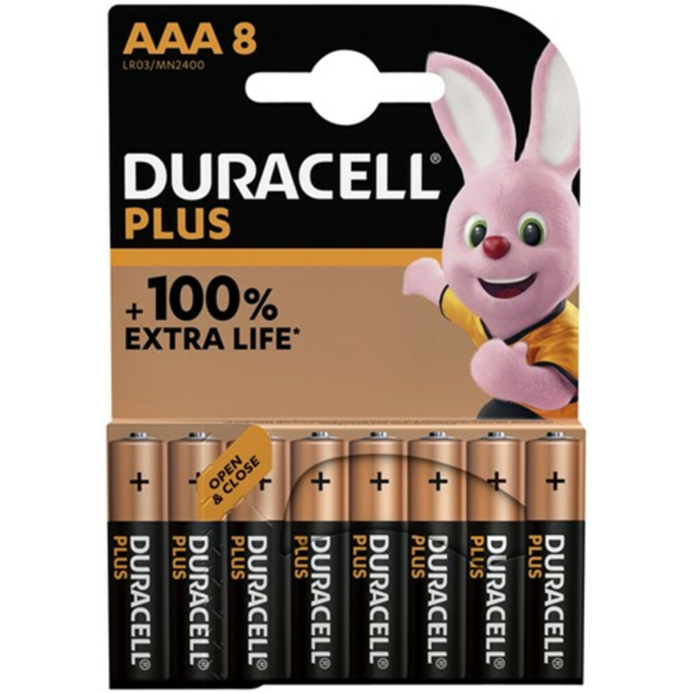 Duracell AAA Alkaline batterij Plus Power 8 stuks