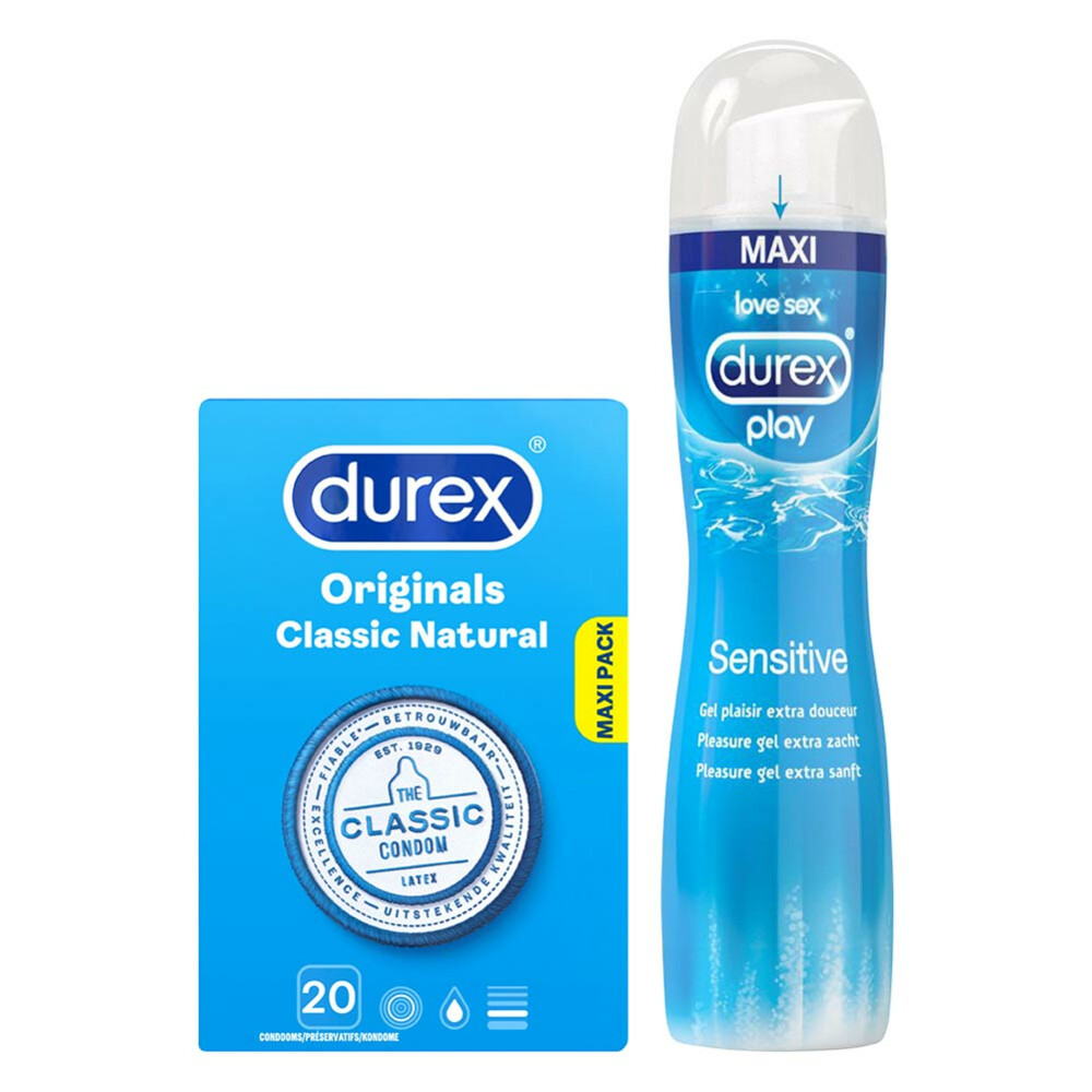 Durex Classic Condooms en Glijmiddel Sensitive Pakket