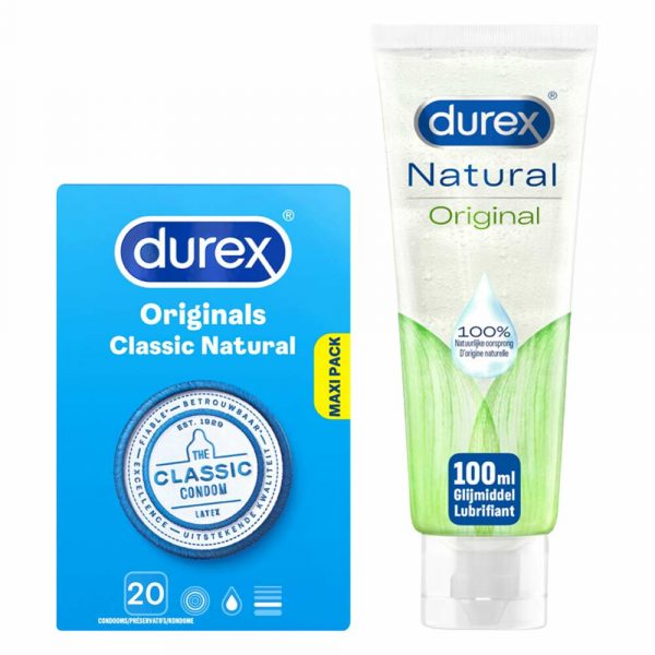 Durex Classic Condooms en Natural Glijmiddel Pakket