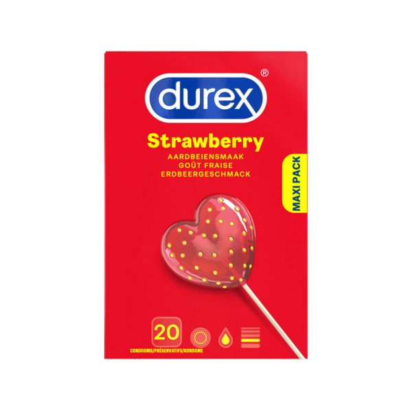 Durex Condooms Aardbeiensmaak 20 stuks