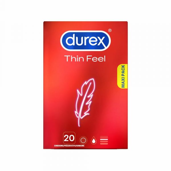 6x Durex Condooms Thin Feel 20 stuks