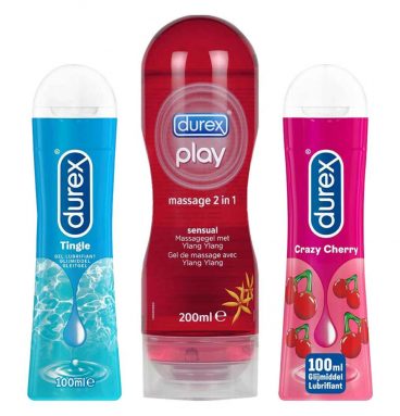 Durex Glijmiddel Massage Ylang Ylang&Tingle&Crazy Cherry Pakket