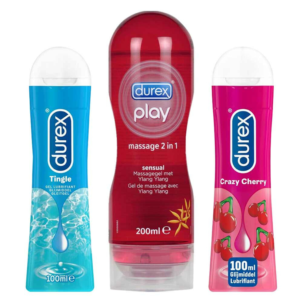 Durex Glijmiddel Massage Ylang Ylang&Tingle&Crazy Cherry Pakket