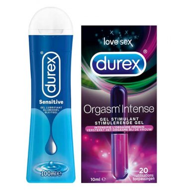 Durex Glijmiddel Play Sensitive en Orgasm'Intense Gel Pakket