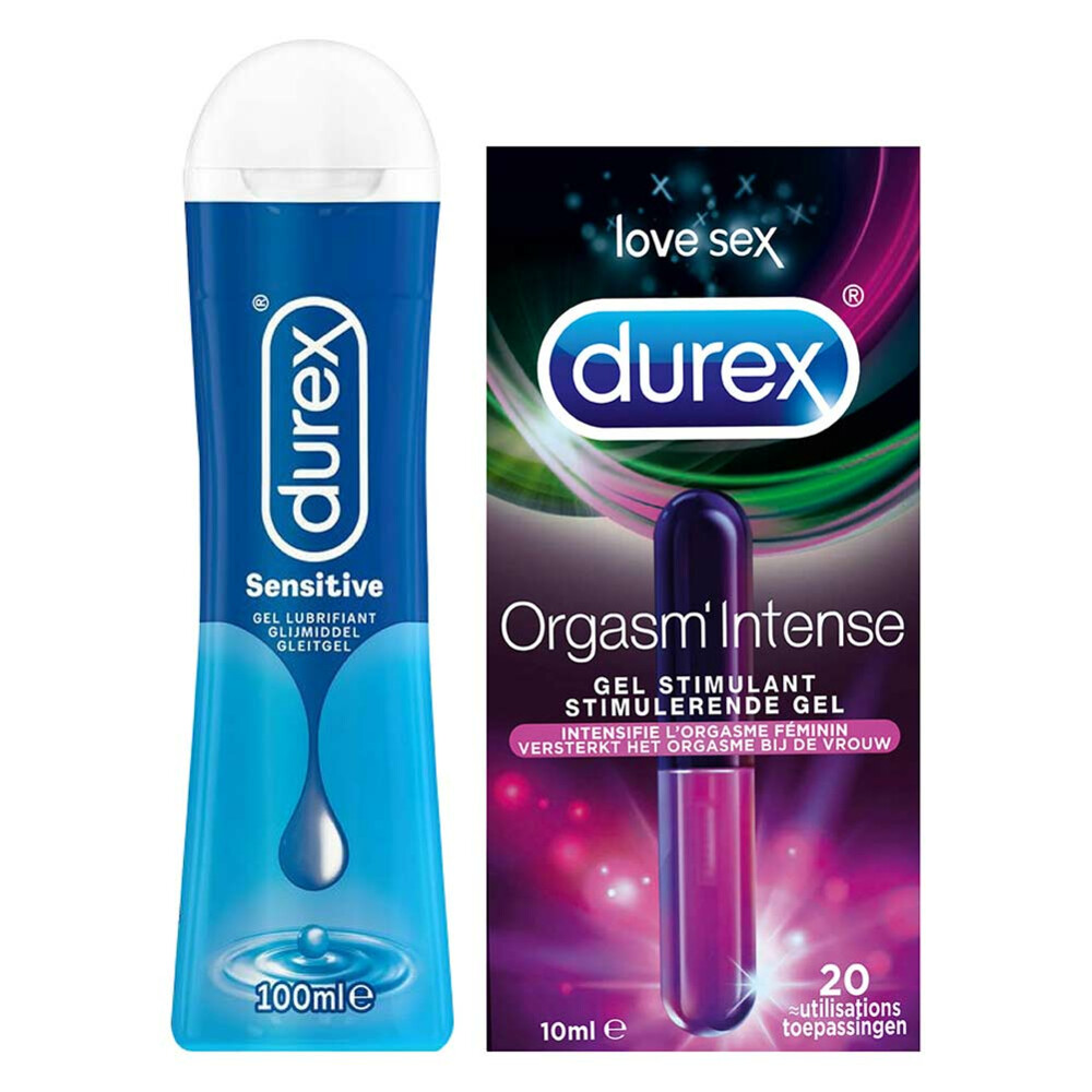 Durex Glijmiddel Play Sensitive en Orgasm'Intense Gel Pakket