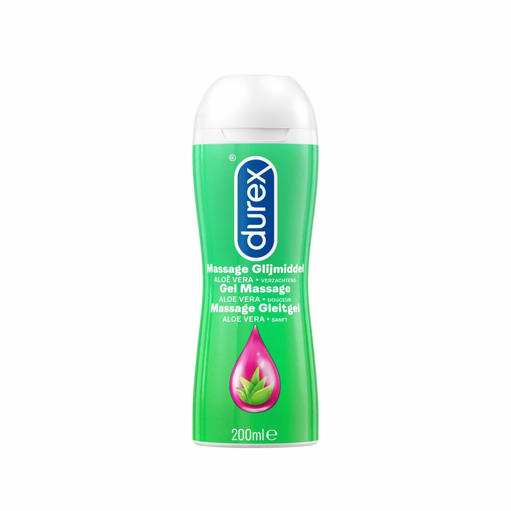 6x Durex Play Massage 2 In 1 Aloë Vera 200 ml