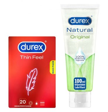 Durex Thin Feel Condooms en Natural Glijmiddel Pakket