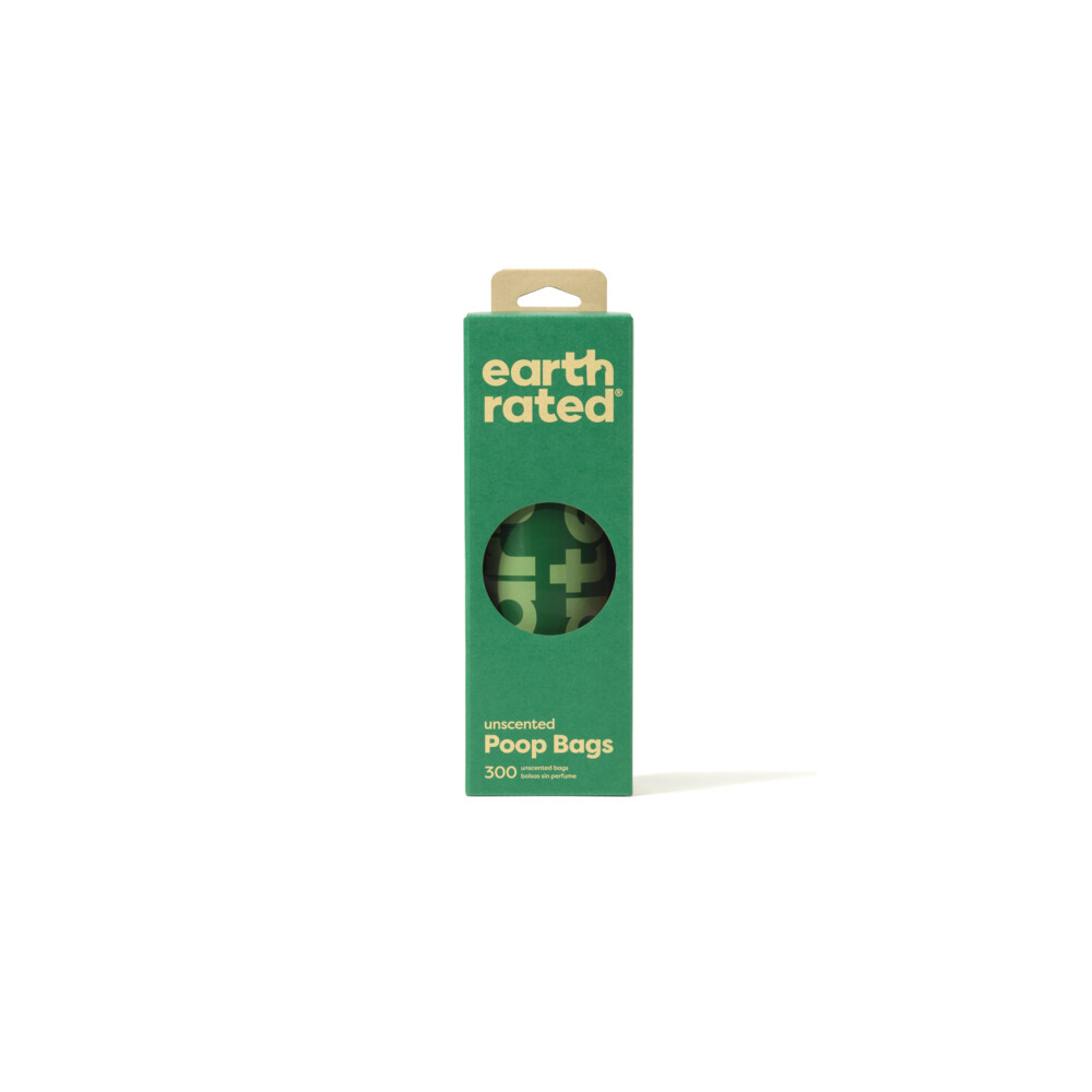 Earth Rated Eco Poepzakjes Dispenser Tissue Stijl Geurloos 300 zakjes