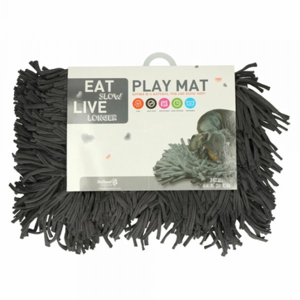 Eat Slow Live Longer Play Snuffelmat Grijs 44 x 28 cm