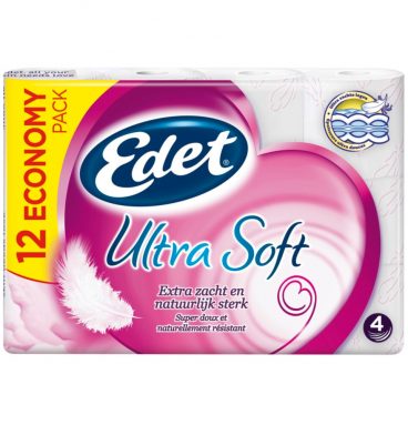 Edet Toiletpapier Ultra Soft 4-laags 12 stuks