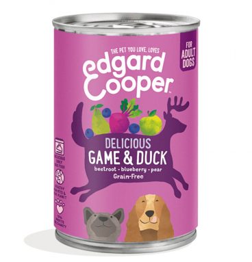 6x Edgard&Cooper Blik Vers Vlees Hondenvoer Wild - Eend 400 gr