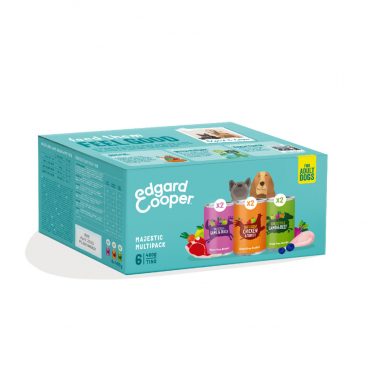 12x Edgard&Cooper Hondenvoer Multipack Kip - Wild - Lam 6 x 400 gr